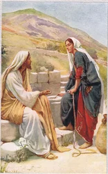 Woman of Samaria, illustration from 